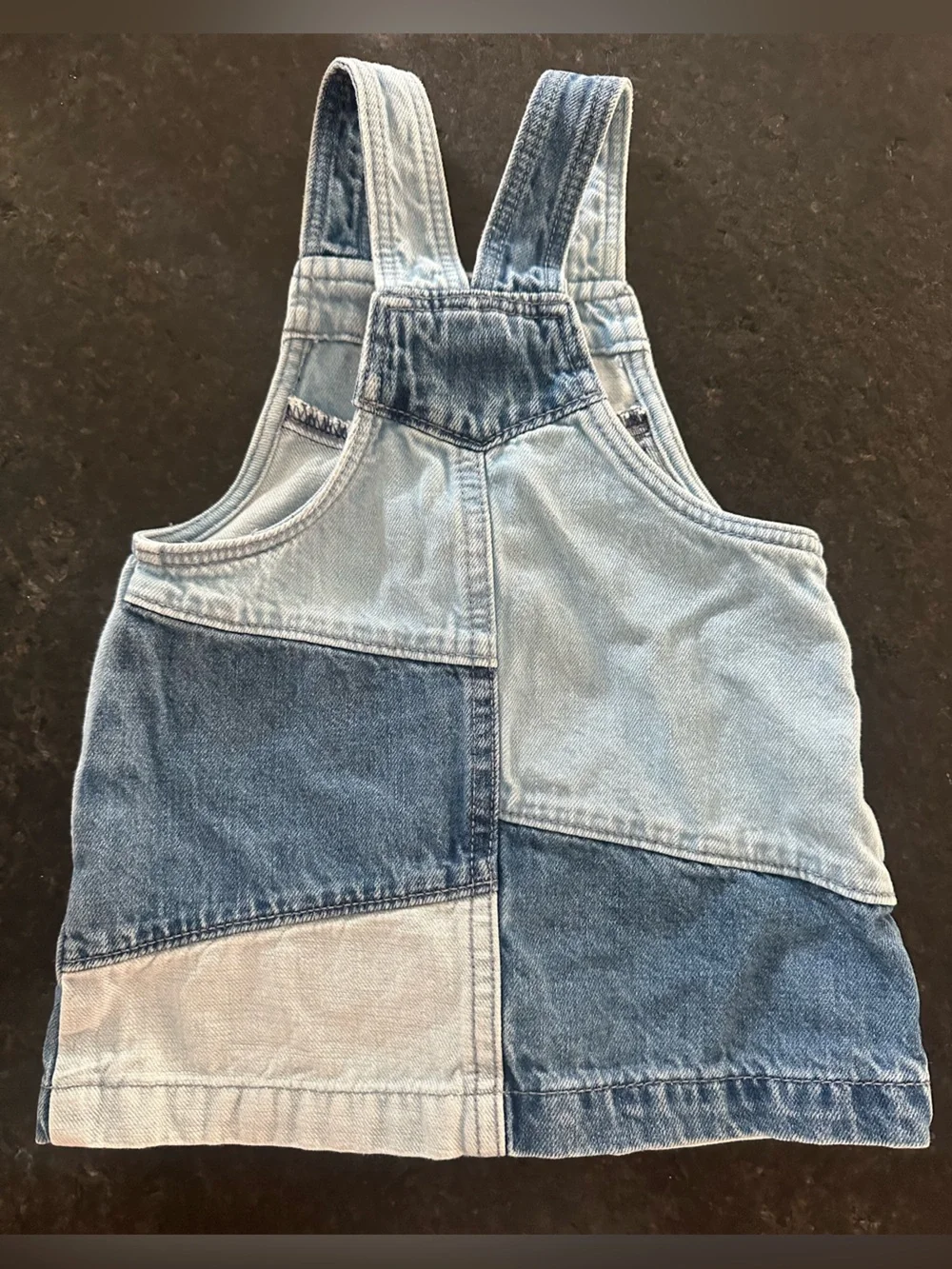 GAP Button Front Mixed Denim Jumper 12-18M